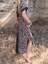 Leopard-Combo Tee Dress