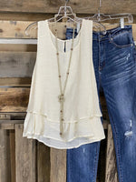 Solid Tiered Tank Top