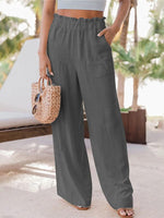Solid Frilled Pants--Clearance