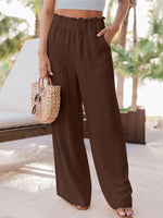 Solid Frilled Pants--Clearance