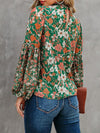Floral Puff-Sleeve Blouse