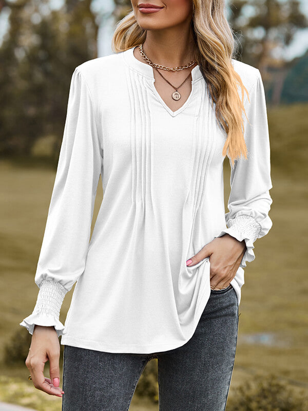 Solid V-Neck Tee