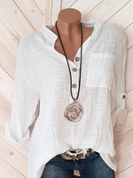 Solid Button-Front Shirt