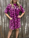 Leopard Print Tee Dress