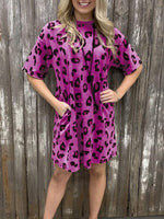 Leopard Print Tee Dress