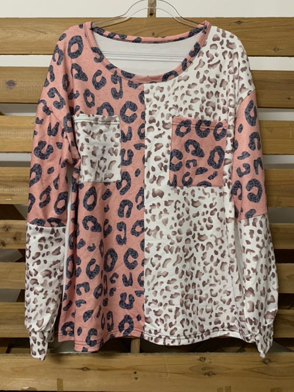 Leopard Combo Sweatshirt